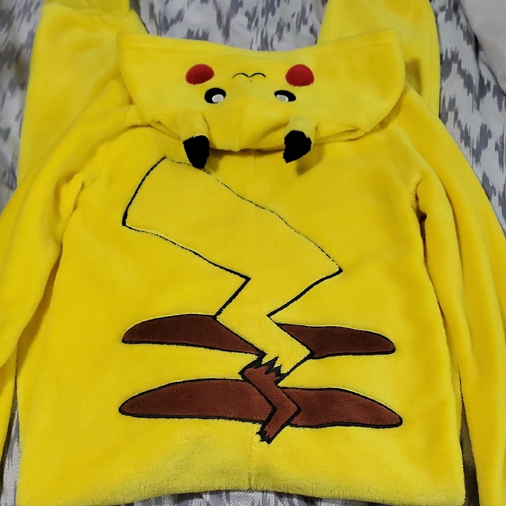 Pokemon Yellow and Brown Pikachu Sweatshirt